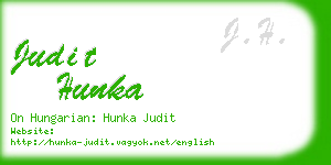 judit hunka business card